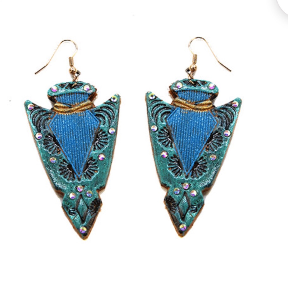 ARROWHEAD WESTERN TRIBAL EARRINGS